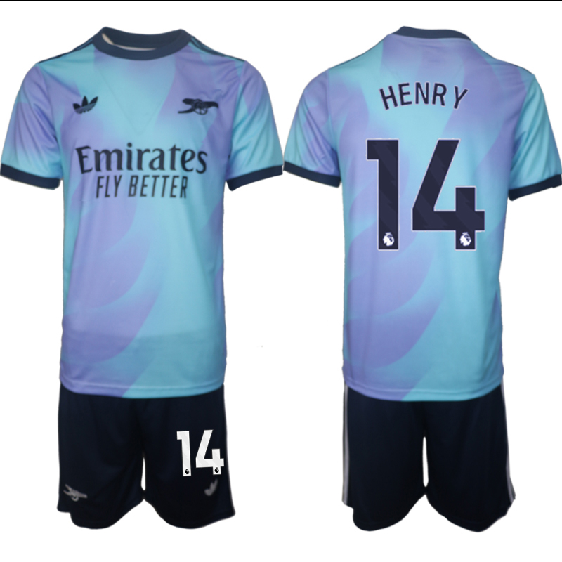 Men 2024-2025 Club Arsenal away Purple blue 14 Soccer Jerseys
